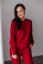 Thick tracksuit without hood - burgundy