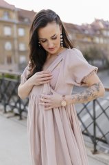 "Boho Breeze" dress MUM AND DAUGHTER - beige