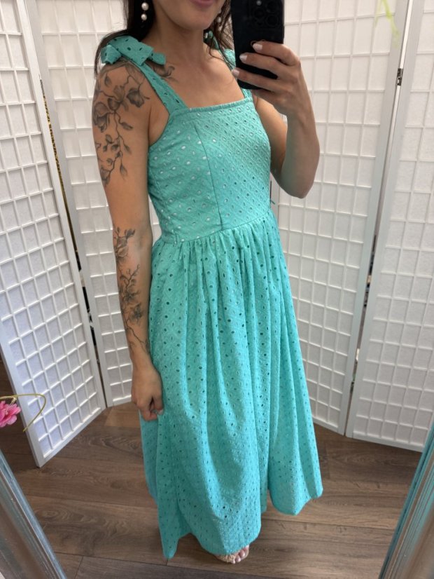 "Aurela romantic" dress MUM AND DAUGHTER - turquoise - Size: XXS