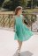 Girls' Madeira dress "Aurela romantic" - turquoise - Children's clothing size: 140-146