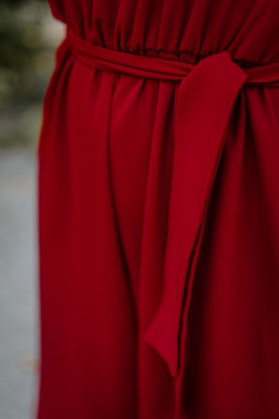 Elegant nursing jumpsuit - burgundy - Size: UNI 2 (L -XL)