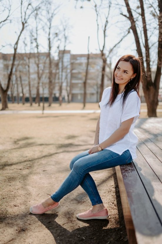 Lněná halenka - různé barvy - Velikost: XL/2XL