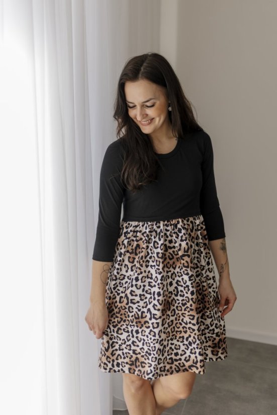 "Bohemia" dress - MOM and DAUGHTER - Leopard - Size: L