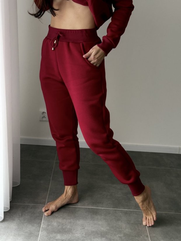 Teplá tepláková souprava bez kapuce - MAMA a MINI - různé barvy