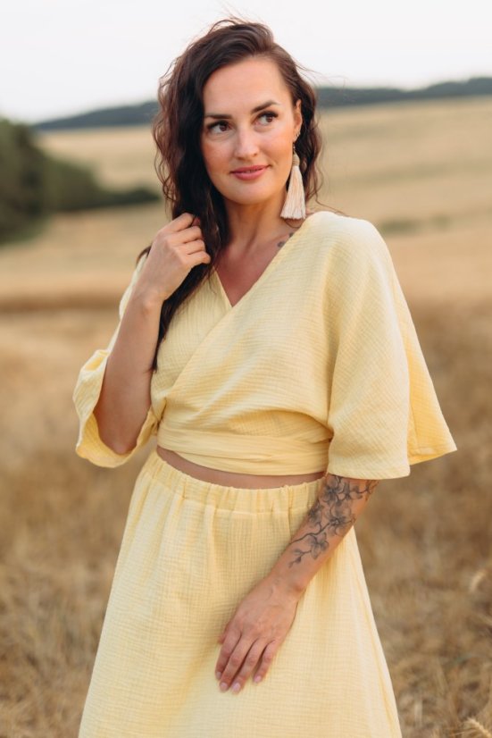 Elia Wrap Muslin Set comfy - banana yellow - Size: UNI 1 (XS - M)