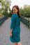 Nursing MIDI dress - golden hearts on petrol