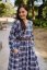 "Boho Flanel" dress MUM AND DAUGHTER - blue-pink cubes - Size: 3XL/4XL
