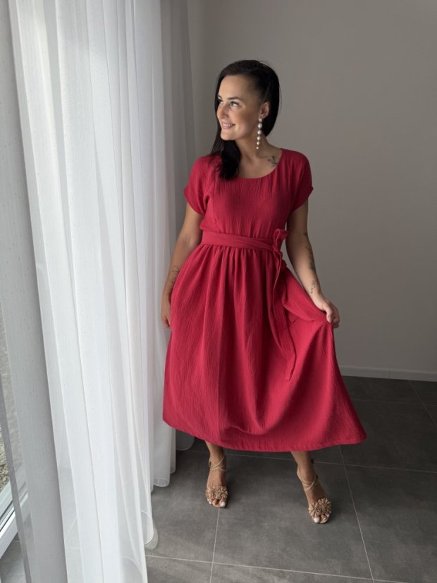 Maxi BOHO muslin dress - MOM AND DAUGHTER - various colors and patterns - Size: XL/2XL