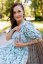 "Boho Breeze" dress MUM AND DAUGHTER - mint leaves - Size: XS/S