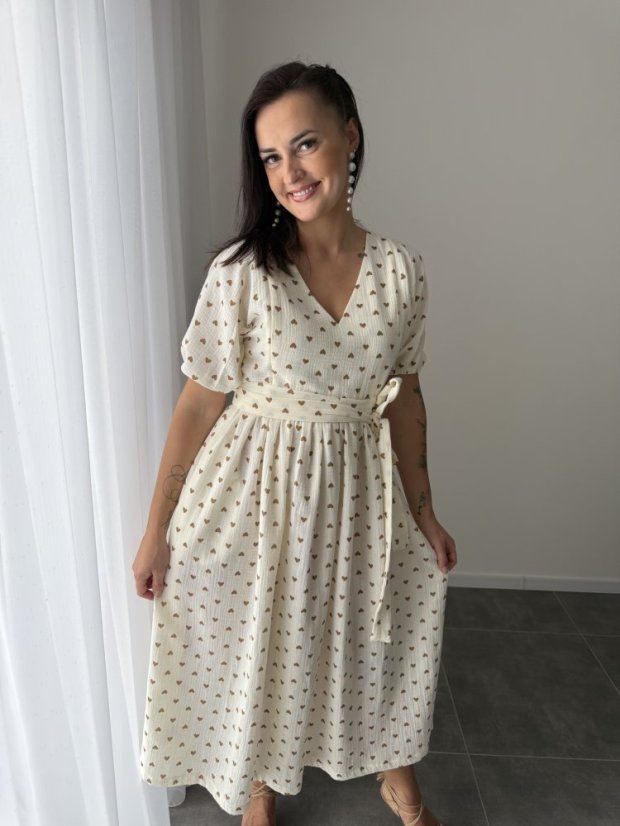 Šaty "Boho Breeze" MAMA A DCERA - srdíčka