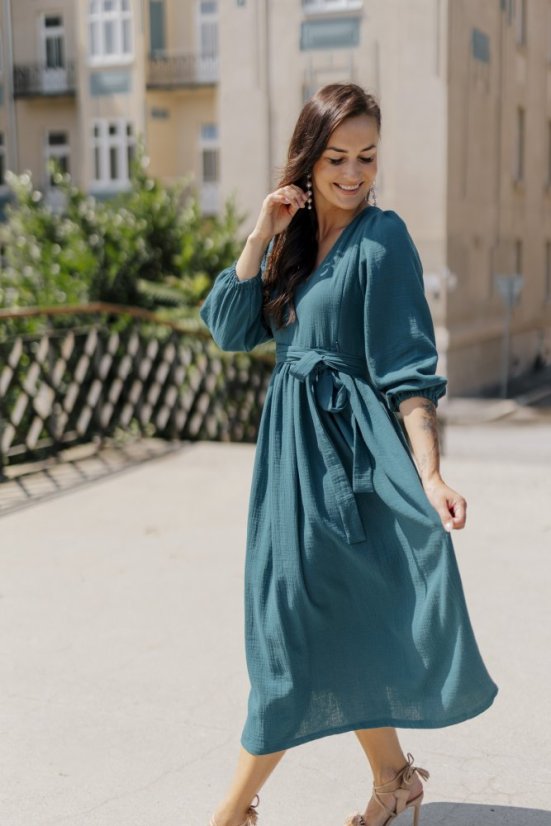 Šaty "Boho Breeze" - petrolej