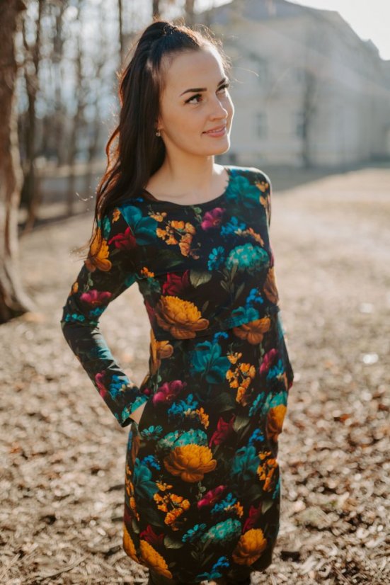 Straight dress with pockets - Melancholy