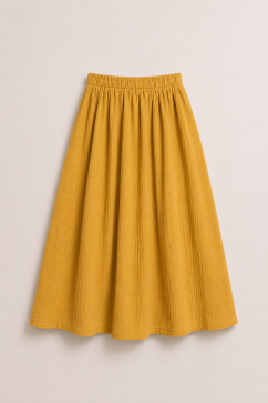 Elia Muslin Skirt - Mustars