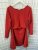 A-line nursing sweater dress - red