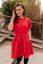 "Luna" Basic Dress - Red - Size: XXS