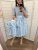 Poplin wrap dress - MOM AND DAUGHTER - light blue flowers