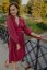 Linen wrap dress - bordó - Size: XS/S
