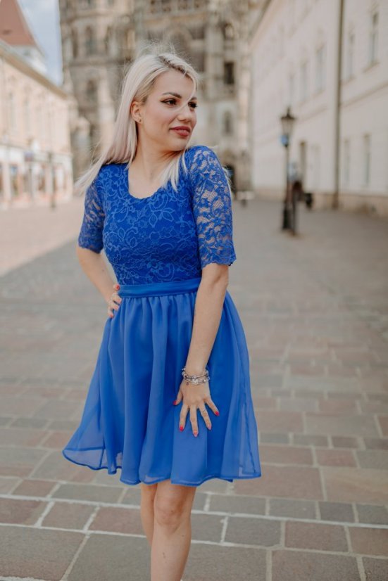 Společenské šaty ke kojení – Tmavě modrá